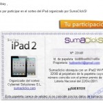 Gana un iPad 2 con SumaClicks