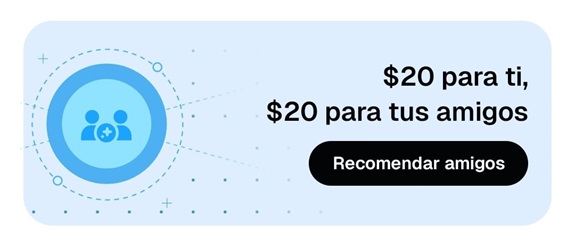 20$ por cada amigo invitado a Gemini