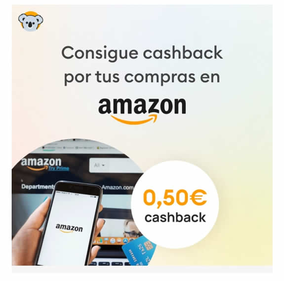 50 céntimos de cashback en Amazon
