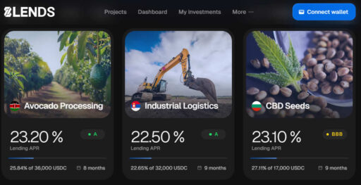 Algunos ejemplos de proyectos que hay en 8lends