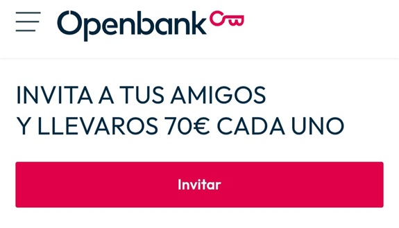 Invita amigos en Openbank