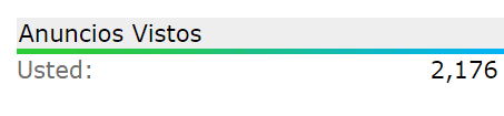 Anuncios vistos hasta el momento Anuncios vistos