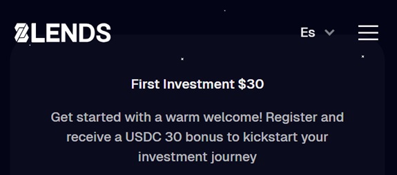 Bono bienvenida de 30 USDC en 8lends