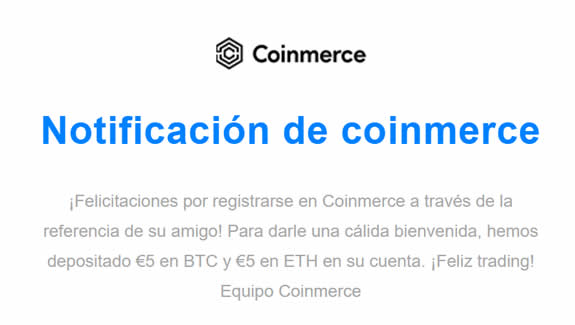 Notificación del bono recibido