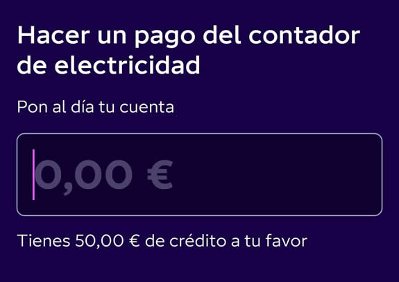 Crédito de 50€ aplicado