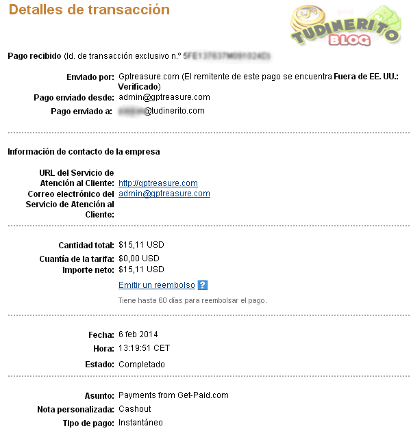 Get-Paid: Cobro recibido el 6 de febrero del 2014 (15$) cobro-get-paid-2014