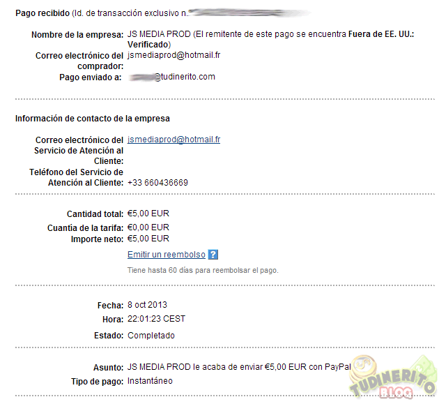 Comprobante de 5€ en GooPrize comprobante-gooprize