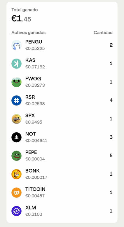 1 XLM me tocó un día