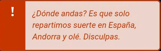 Mensaje de Botemanía donde andas