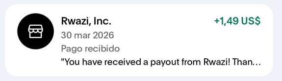 Prueba de pago de ELA