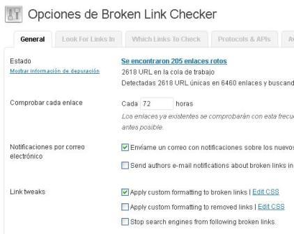 Plugin Broken Link Checker