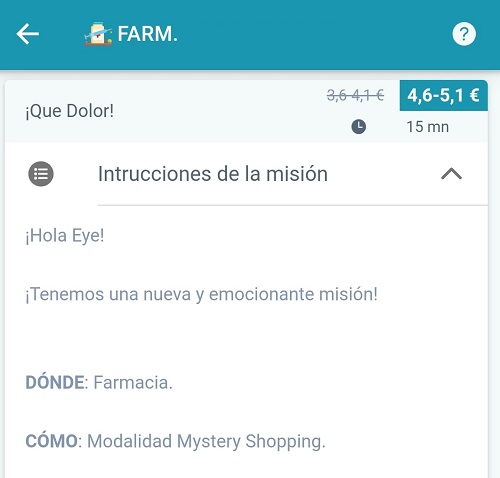 Misión en farmacias