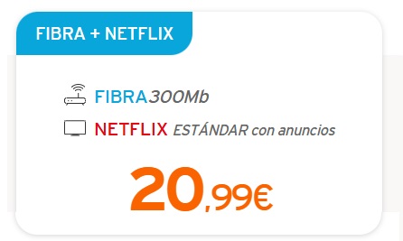 Fibra con Netflix