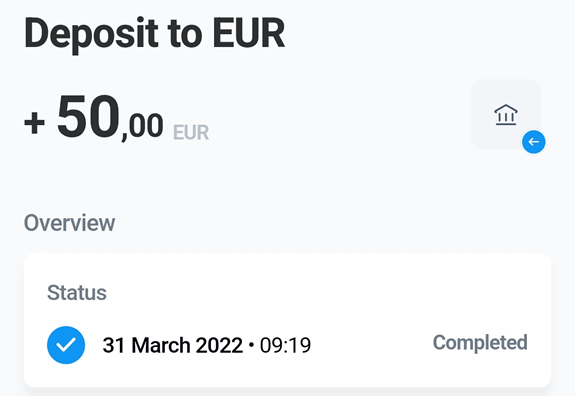 Ingresar 50€ en Aktio