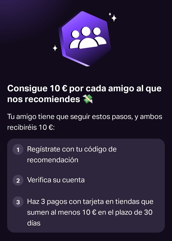 Gana hasta 100&euro; invitando en Sumup Pay