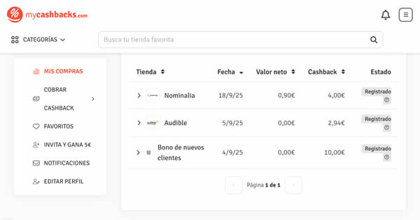 Mis compras hasta la fecha