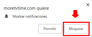 Bloquea las notificaciones