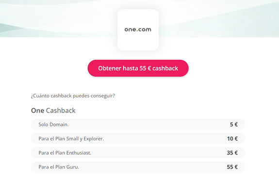 Cashback en la tienda One