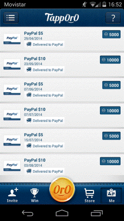 Mis pagos en TappOro pagos-tapporo