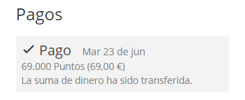 Pago solicitado en Myiyo pagos