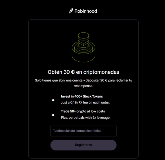 Recompensa en Robinhood