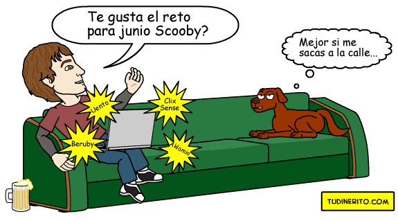 El reto de junio será cobrar en una página diferente cada día reto junio
