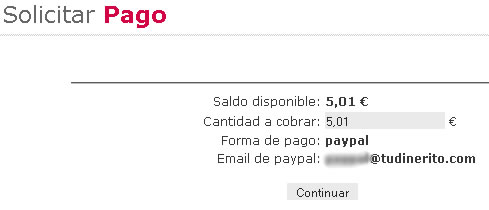 Solicitar pago en clickxti
