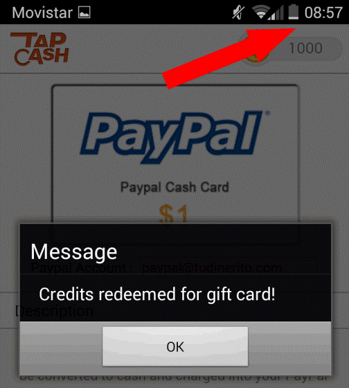 Solicitando pago en TapCash solicitud-tapcash
