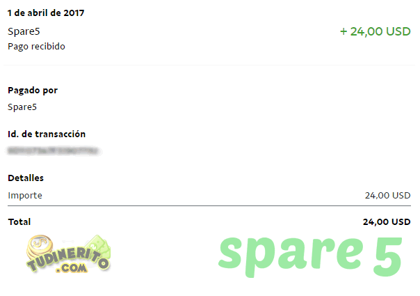 Mi mayor pago en Spare5 Mayor pago spare5