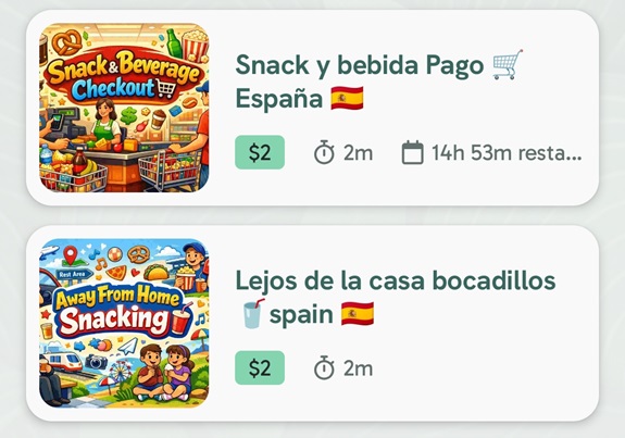 Algunos ejemplos de tareas en ELA