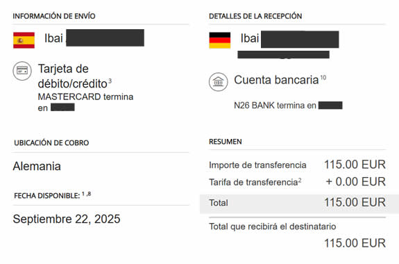 Mi transferencia