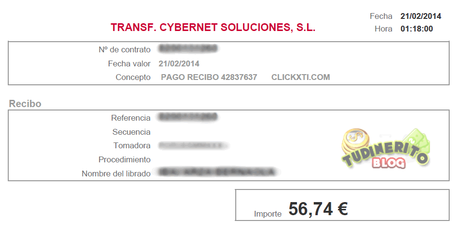 Pago Clickxti: 21 de febrero (56€) transferencia-clickxti