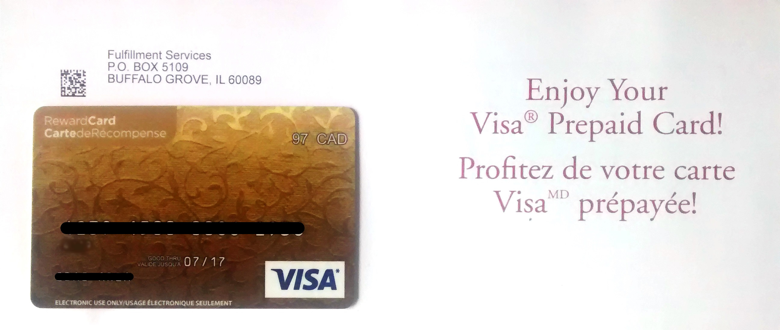 Así es la tarjeta que envía Uento visa-uento