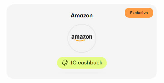 1€ de cashback en las compras de Amazon