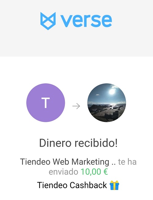 he cobrado los diez euros cobrado
