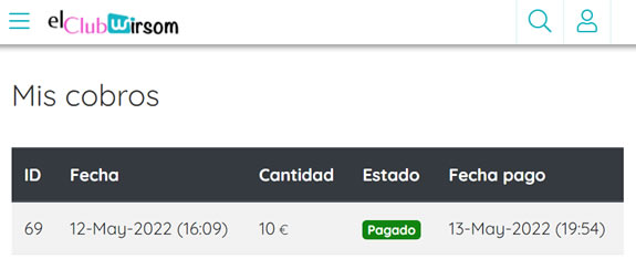 10&euro; el 12 de mayo