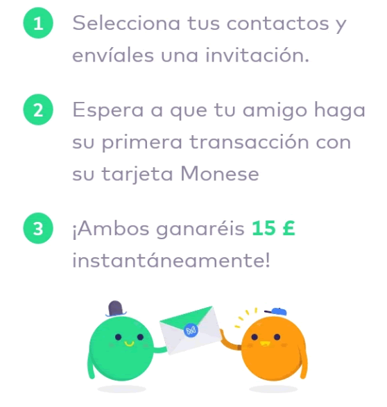 En estos momentos Monese está dando 15 libras en lugar de 10 15 libras Monese