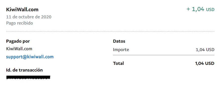 1,04$ en Get-Paid 1$ en Get-Paid
