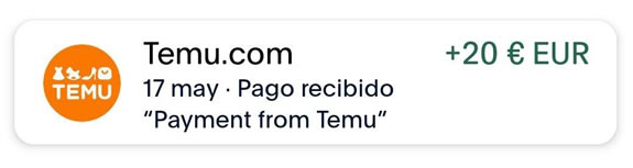 20 euros en paypal