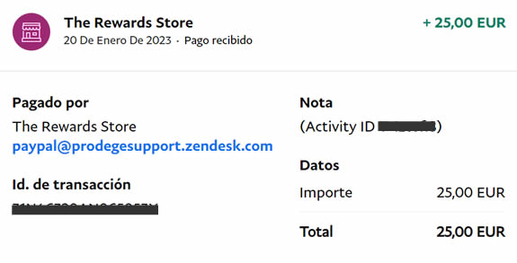 25 euros paypal