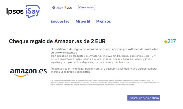 Premio de 2 euros
