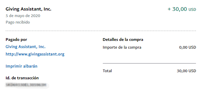 prueba pago