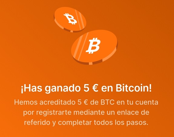 5€ recibidos en Bitstack
