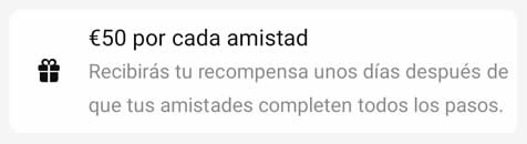 50€ por cada amistad
