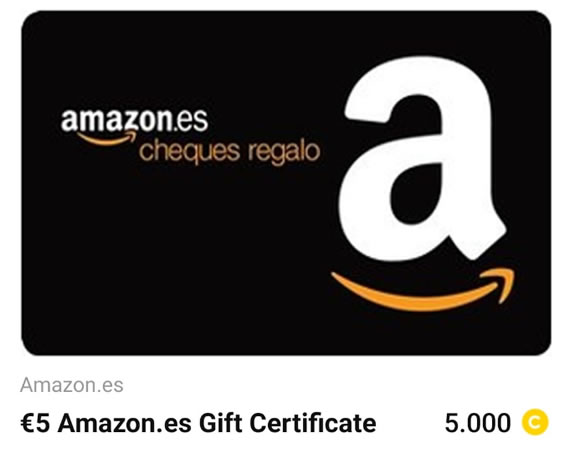 5.000 puntos para cobrar 5€