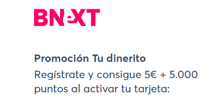5€ más 5.000 puntos promo especial