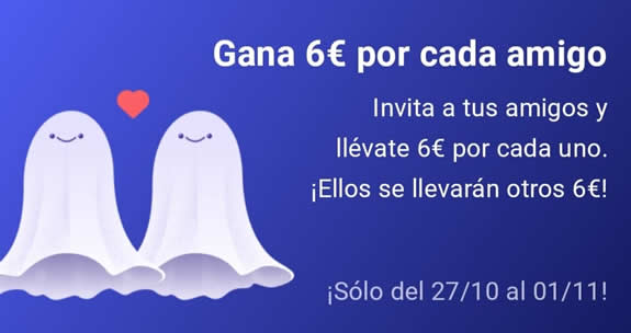 6 euros por amigo invitado