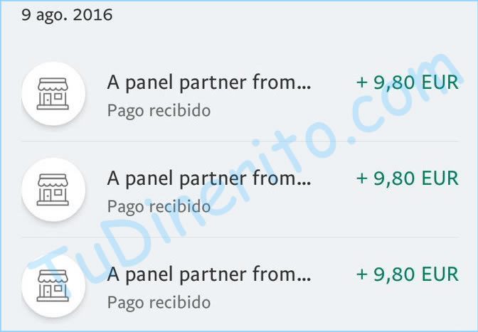 Varios pagos de Future Talkers (30$) 9-agosto