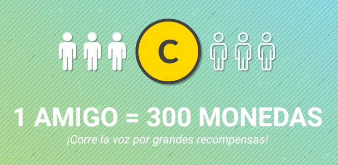 1 amigo 300 monedas