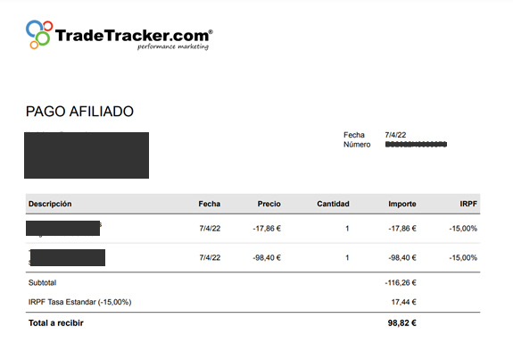 Pago Abril 98€